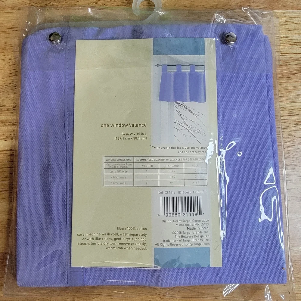 New Casual Home Lilac Sailcloth 100% Cotton‎ One Wi